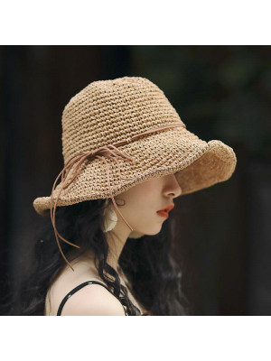 Mens Ladies Summer Causal Beach Fedora Straw Fedora Cooling Wide Brim Sun Hat