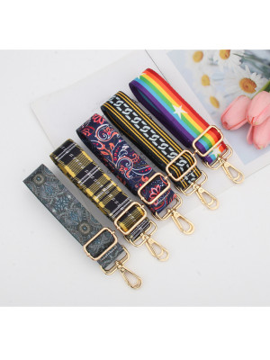 Wide Replacement Detachable Crossbody Bag Strap Shoulder DIY Handbag Belt Handle Ethnic Style Fashion