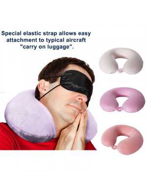 Luxury Premium Memory Foam U Shaped Neck Support Head Rest Cushion Travel Pillow