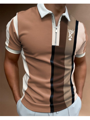 Mens Polyester Polo Shirt Active Wear Short Sleeve Premium Golf Casual Plain Top