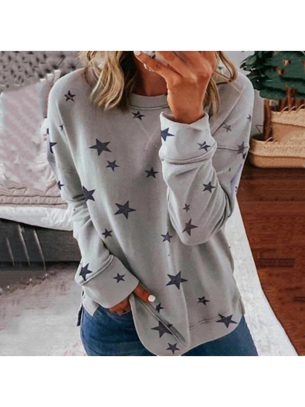 Plus Size Womens Long Sleeve T-Shirt Loose Tops Ladies Casual Pullover Blouse