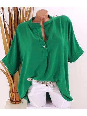 New Womens Long Sleeve Buttons T Shirt V Neck Shirt Blouse Tee Ladies Work Tops