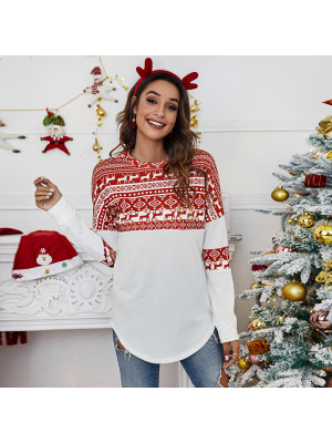 Womens Ladies Shirt Xmas Pullover Christmas Sweatshirt Casual Tee Blouse Tops