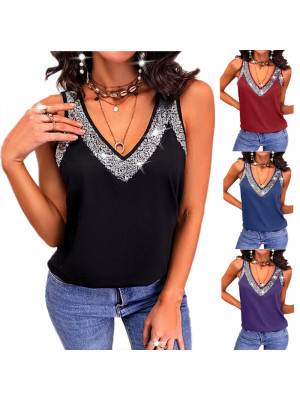 Womens Swing Vest Sleeveless Cami Top Ladies Strappy Print Tops T Shirt Plus Size UK Pullover