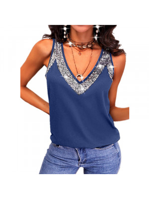 Womens Swing Vest Sleeveless Cami Top Ladies Strappy Print Tops T Shirt Plus Size UK Pullover