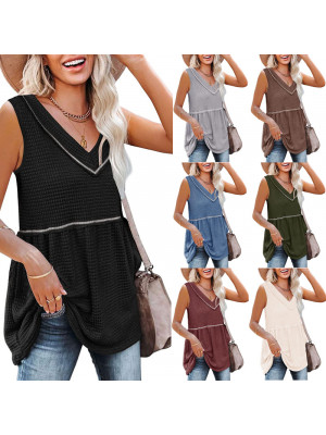 Womens Loose Sleeveless T Shirt Vest Ladies Summer Cami Camisole Blouse Tops Tee