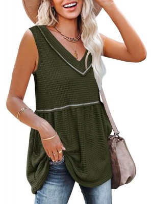 Womens Loose Sleeveless T Shirt Vest Ladies Summer Cami Camisole Blouse Tops Tee