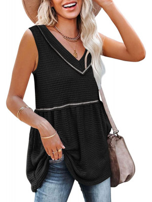 Womens Loose Sleeveless T Shirt Vest Ladies Summer Cami Camisole Blouse Tops Tee