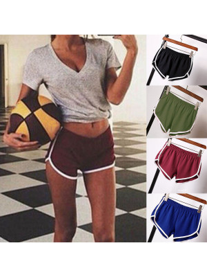 Women Casual Sports Shorts Summer Beach Running Gym Yoga Elastic Waist Hot Pants