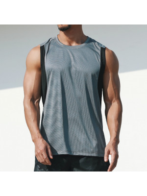 Sleeveless Vest Tank Top Mens Running Gym Top Sports Muscle T-Shirt Blouse