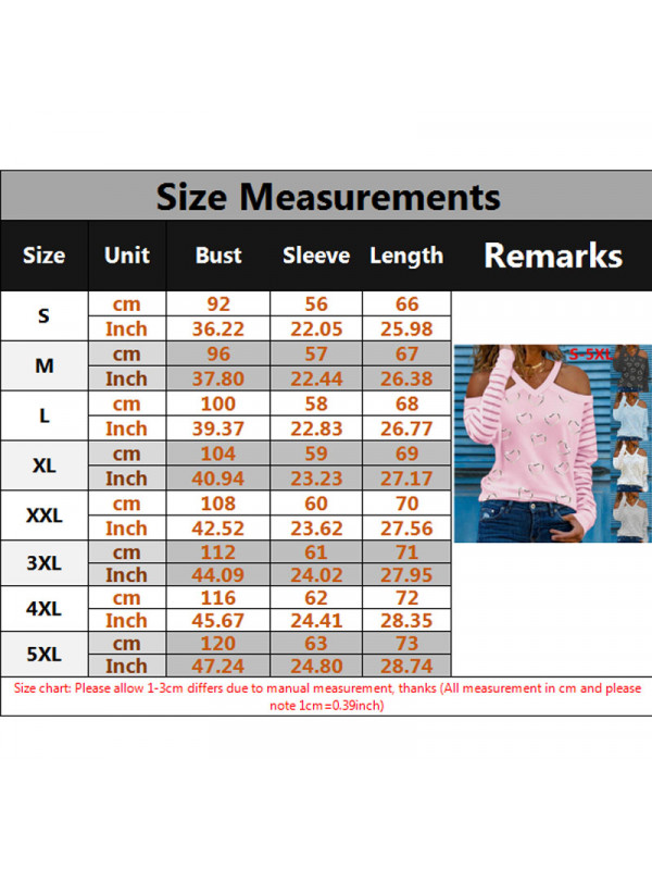 Womens Pullover Blouse Ladies Cold Shoulder Loose Long Sleeve Shirt Tee Tops