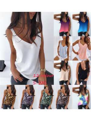 Women Sleeveless Loose Vest T Shirt Ladies Summer Camisole Cami Tops Blouse New