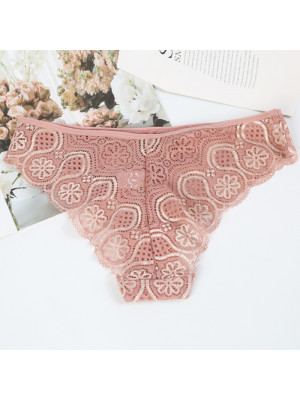 Womens Ladies Full Lace French Knickers Briefs Seamless Underwear Panties Sexy