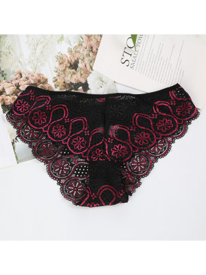 Womens Ladies Full Lace French Knickers Briefs Seamless Underwear Panties Sexy