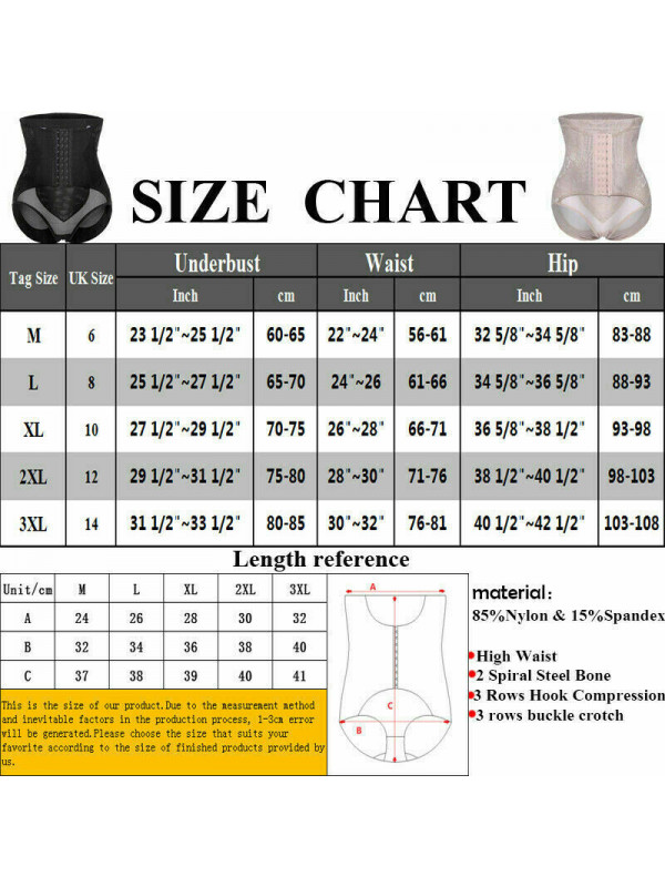 Women Body Shaper Hi-Waist Trainer Shapewear Slimming Tummy Control Pants Shorts