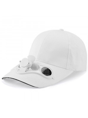 Unisex Sport Baseball Hat Cap with Solar Sun Power Cooling Fan Sun Visor Cap UK