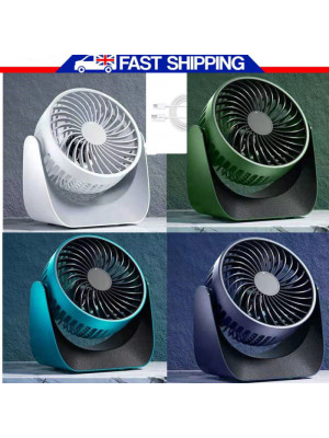 Mini USB Desk Fan Small Quiet Personal Cooler USB Powered Portable Table Fan NEW