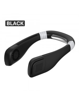 Mini Fan Neckband Bladeless Lazy Neck Hanging Cooler USB Rechargeable Portable