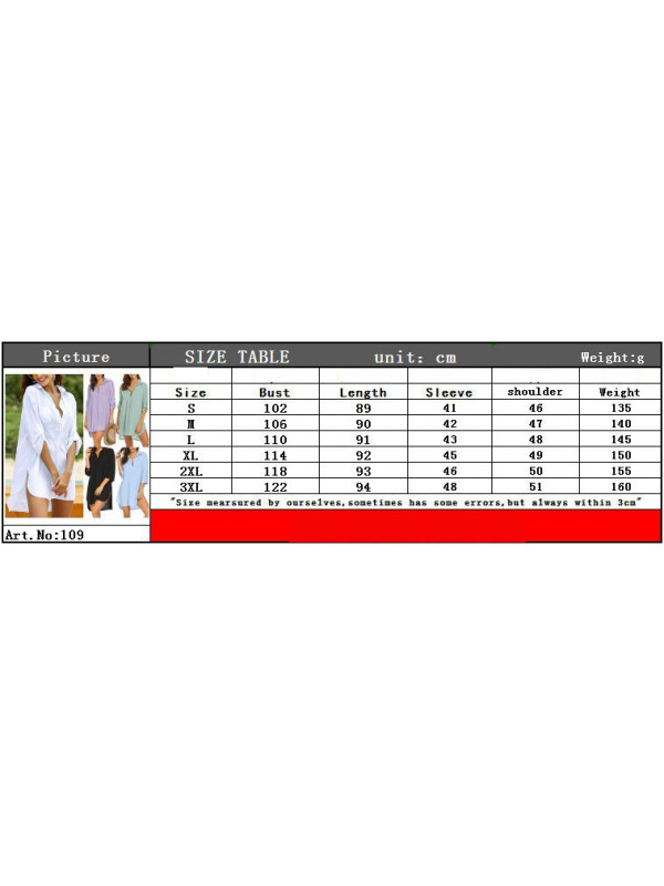 Womens Baggy Shirt Deep V Neck 4/3 Sleeve Ladies Casual Loose Plain Blouse Dress