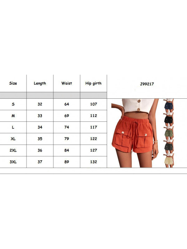 Womens Cotton Linen Shorts Waisted Pockets Casual Bottoms Loose Pants Drawstring