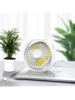 Mini USB Desk Fan Small Quiet Personal Cooler USB Powered Portable Table Fan