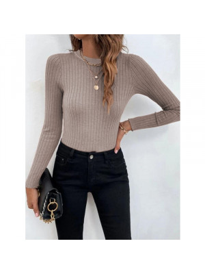 Women Sexy Pullover Knitted Jumper Shirt Ladies Slim Fit Long Sleeve Blouse Tops