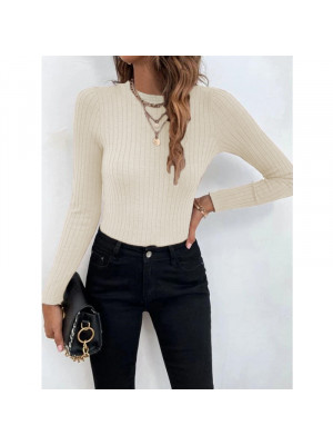 Women Sexy Pullover Knitted Jumper Shirt Ladies Slim Fit Long Sleeve Blouse Tops