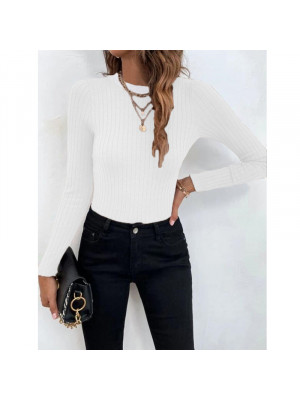 Women Sexy Pullover Knitted Jumper Shirt Ladies Slim Fit Long Sleeve Blouse Tops