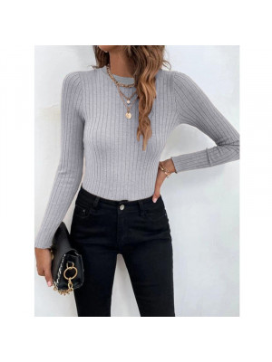 Women Sexy Pullover Knitted Jumper Shirt Ladies Slim Fit Long Sleeve Blouse Tops