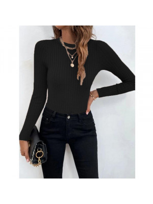 Women Sexy Pullover Knitted Jumper Shirt Ladies Slim Fit Long Sleeve Blouse Tops