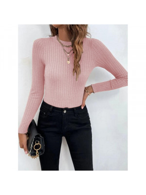 Women Sexy Pullover Knitted Jumper Shirt Ladies Slim Fit Long Sleeve Blouse Tops