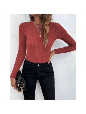 Women Sexy Pullover Knitted Jumper Shirt Ladies Slim Fit Long Sleeve Blouse Tops