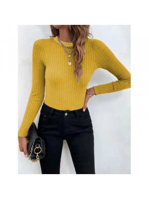 Women Sexy Pullover Knitted Jumper Shirt Ladies Slim Fit Long Sleeve Blouse Tops