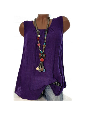 Womens Holiday Ladies Shirt Blouse Tee Vest Loose Summer Cami Casual Boho Tops