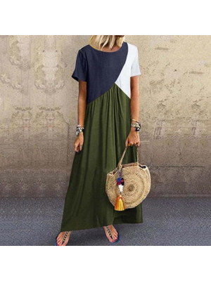 Womens Summer Beach Casual Maxi Dress Ladies Holiday Long Sundress Plus Size