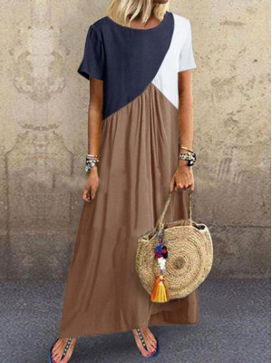 Womens Summer Beach Casual Maxi Dress Ladies Holiday Long Sundress Plus Size