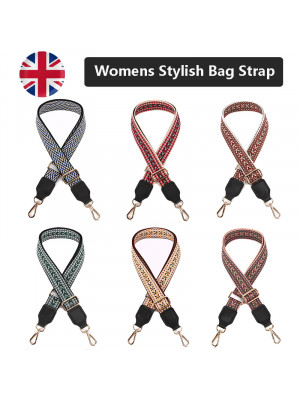 Women Wide Shoulder Bag Strap Crossbody Adjustable Belt Replacement Handbag Handle