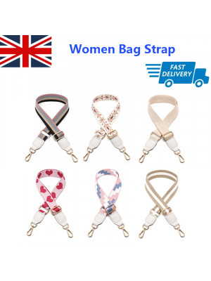 Ladies Adjustable Crossbody Belt Replacement Handbag Handle Wide Shoulder Bag Strap UK