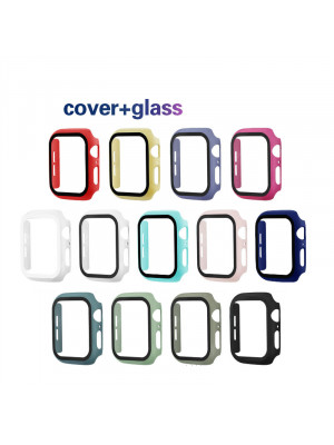 Bumper Glass Screen Protector Watch Case Cover Shell For Apple iWatch 5 38-44MM