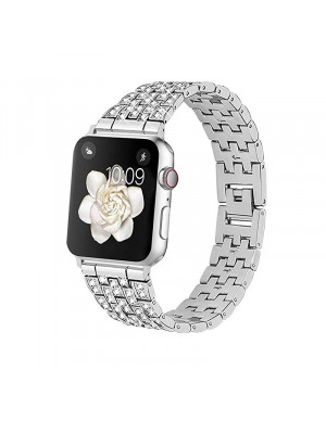 Fashion Diamond Watch Strap Band Wristband For Apple iWatch Stainless Steel 38-44 mm