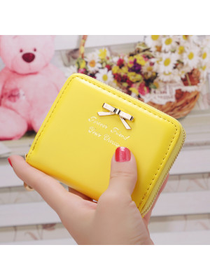 Women Bowknot Small Coin Purse Card Zipper Wallet Holder Mini Bag Handbag Clutch