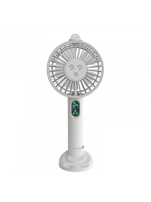 Mini Hand-held Small Folding Desk Fan Cooler Cooling USB Rechargeable 3-Modes