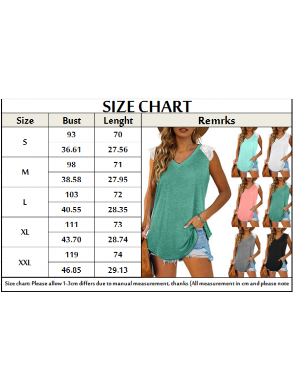 Womens Summer Short Sleeve T Shirt Tops Tee Ladies Plain Lace Blouse Casual Slim