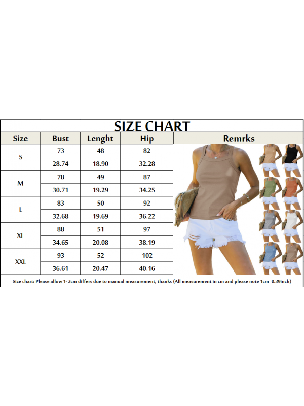 Womens Sleeveless Vest Tank Racer Crop Tops Ladies Summer Casual Blouse T Shirt