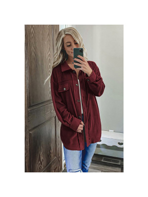 Womens Lapel Neck Overcoat Ladies Casual Baggy Button Long Slevee Jackets Coat