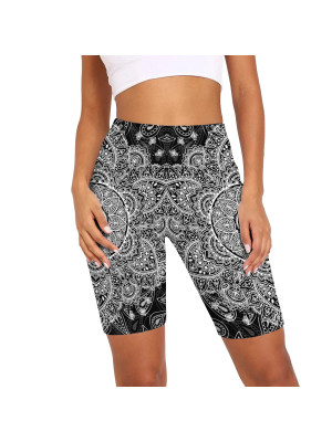 Womens Training Workout Legging Slim Fitness Shorts Sports Pants Running Gym