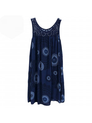 Womens Summer Dress Ladies Beach V Neck Sleeveless Vest Print Dresses Sundress