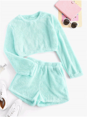 Womens One-piece Fleece Pajamas Set Jumpsuit Soft Autumn Winter Sleep Clothes