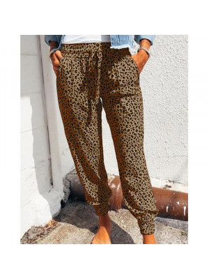 Womens Casual Harem Trousers Pocket Bottoms Ladies Jogging Gym Loose Print Pant