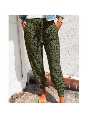 Womens Casual Harem Trousers Pocket Bottoms Ladies Jogging Gym Loose Print Pant